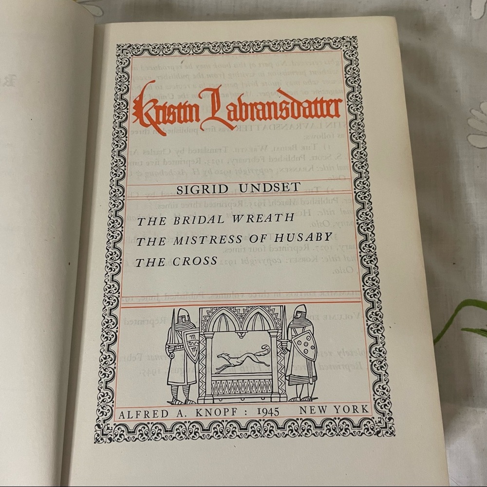 Kristin Labransdatter, The Bridal Wreath, The Mistress of Husaby, The Cross 1945 - Picture 3 of 8